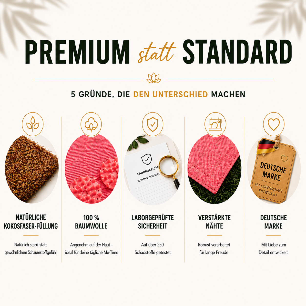 KraftBaum Akupressurmatte Set mit Kissen & Tasche